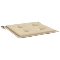 VidaXL Tuinstoelkussens 2 st 40x40x3 cm oxford stof beige - thumbnail