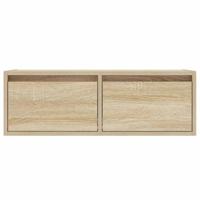 Tv-meubel met LED-verlichting 75x35,5x25 cm sonoma eikenkleurig - thumbnail