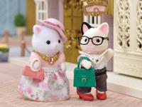 Gelede Figuren Sylvanian Families The Fashion Suitcase And Big Sister Persian Cat - thumbnail