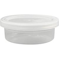 Creativ Company Plastic potje met deksel, h: 24 mm, d 68 mm, 45 ml, 20 stuk/ 1 doos - thumbnail