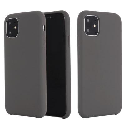Voor iPhone 11 Pro Max effen kleur vloeibaar silicone schokbestendig geval (olijf groen) Voor iPhone 11 Pro Max effen kleur vloeibaar silicone schokbestendig geval (olijf groen)