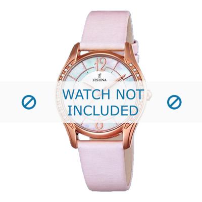 Festina horlogeband F16946-1 Leder Roze 18mm