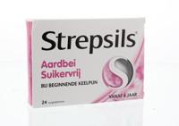 Strepsils Aardbei Suikervrij Zuigtabletten - thumbnail