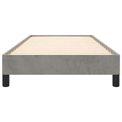 Bedframe zonder matras 90x200 cm fluweel lichtgrijs