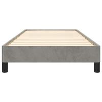 Bedframe zonder matras 90x200 cm fluweel lichtgrijs - thumbnail
