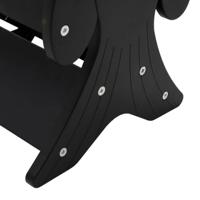 Hengelrek voor 16 hengels zwart - thumbnail