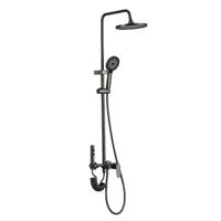 Douchekolom Fontastock Grijs Roestvrij staal ABS H 1/2" Mengkraan - thumbnail