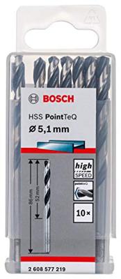 Bosch Accessoires 10X Metaalboor HSS Pointeq 5,1mm - 2608577219 Bosch Accessoires 10X Metaalboor HSS Pointeq 5,1mm - 2608577219