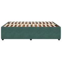 Bedframe zonder matras 140x200 cm fluweel donkergroen - thumbnail