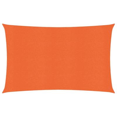 VidaXL Zonnezeil 160 g/m² 2x4,5 m hdpe oranje