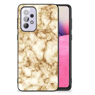Samsung Galaxy A33 5G Marmeren Print Telefoonhoesje Marmer Goud