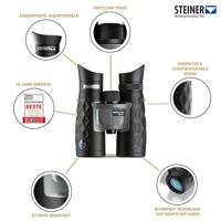 Steiner Fernglas BluHorizons 10x42 verrekijker Zwart, Grijs - thumbnail