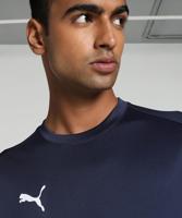 PUMA teamGOAL Voetbalshirt Donkerblauw Wit - thumbnail