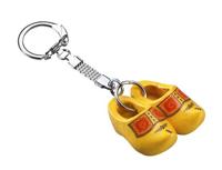 Sleutelhanger klompje dubbel geel Klassiek - thumbnail