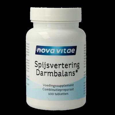 Nova Vitae Spijsvertering darmbalans 100 Tabletten Nova Vitae Spijsvertering darmbalans 100 Tabletten