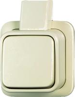 Busch Jaeger opbouw schakelaar enkelpolig of wissel creme - thumbnail