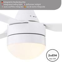 Beacon Witte ventilator met lampMegara Ø 122cm IP55 - 531016 - thumbnail