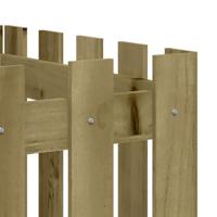 VidaXL Plantenbak verhoogd hekontwerp 200x50x50 cm geïmpregneerd hout - thumbnail