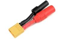 Conversie kabel XT60 Man > XT150 Vrouw (Anti-Spark) met silicone kabel 12AWG - thumbnail