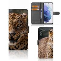 Samsung Galaxy S22 Plus | Telefoonhoesje | Met pasjeshouder | Luipaard - thumbnail