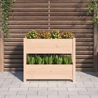 Plantenbak 77x25x66 cm massief grenenhout - thumbnail