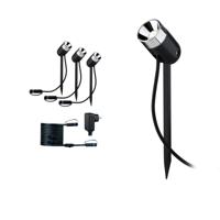 Paulmann Pike 94242 Verlichtingssysteem Plug&Shine LED-tuinspot startset Set van 3 stuks LED 10.5 W Warmwit Antraciet - thumbnail
