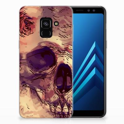 Silicone Back Case Samsung Galaxy A8 (2018) Skullhead