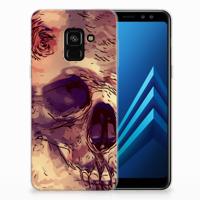 Silicone Back Case Samsung Galaxy A8 (2018) Skullhead - thumbnail