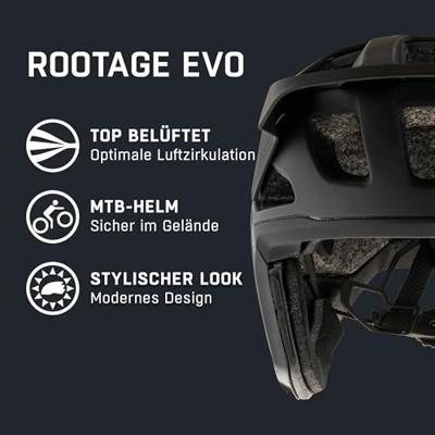 Olympic Sportswear Alpina sports mtb helm rootage evo 52-57 mat zwart