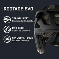 Olympic Sportswear Alpina sports mtb helm rootage evo 52-57 mat zwart - thumbnail