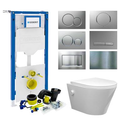 Geberit up320 Toiletset Bidesta | Rimless | Met Bidetkraan | Glans Wit | Sigma Drukplaat