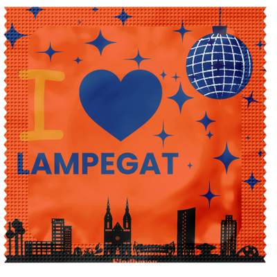 Carnavals condooms Lampegat + GRATIS embleem
