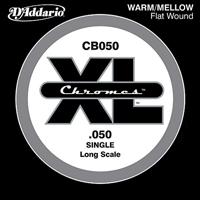 D&apos;Addario CB055 XL Single Bass Chromes Flat Wound 055 Long Scale Bass Snaar - Enkele String - thumbnail