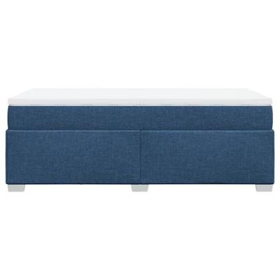 Boxspring met matras stof blauw 80x200 cm - thumbnail