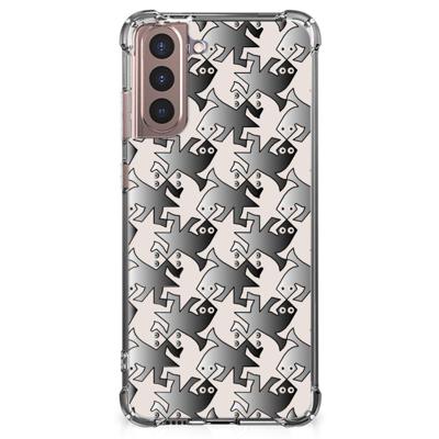 Samsung Galaxy S21 Plus Case Anti-shock Salamander Grey Samsung Galaxy S21 Plus Case Anti-shock Salamander Grey