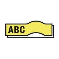 Dymo D1 tape 19 mm, zwart op geel Dymo D1 tape 19 mm, zwart op geel