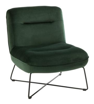 J-Line Fauteuil 'Stephan' kleur Groen J-Line Fauteuil 'Stephan' kleur Groen