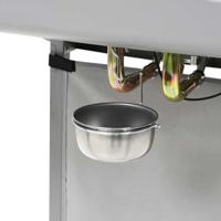 Gasbarbecue en grill met 2 kookzones roestvrij staal zilver - thumbnail