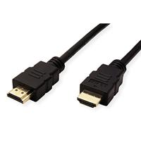 ROLINE HDMI High Speed kabel met Ethernet, TPE, zwart, 3 m - thumbnail