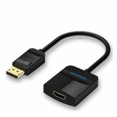 Adapter DisplayPort naar HDMI Vention HBGBB 15 cm Zwart Grijs