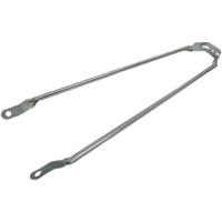 spatbordstang 28 inch staal zilver per stuk - thumbnail