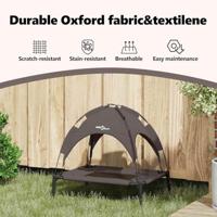 VidaXL Hondenbed bruin 62 x 48 x 61 cm staal - thumbnail