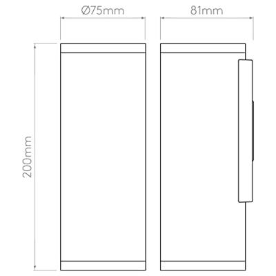 Astro - Ava 200 Coastal buiten Wandlamp Astro - Ava 200 Coastal buiten Wandlamp