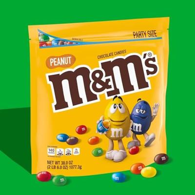 M&M&apos;S Pinda chocolade snoepjes partyzak 800g bij Jumbo
