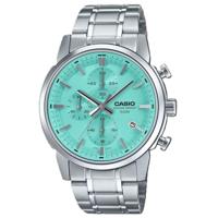 Casio CHRONO DATE SILVER AQUA Heren horloge - thumbnail