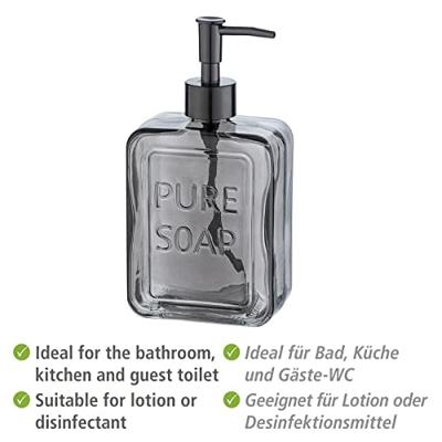 Wenko Zeeppomp - glas - grijs - 550 ml