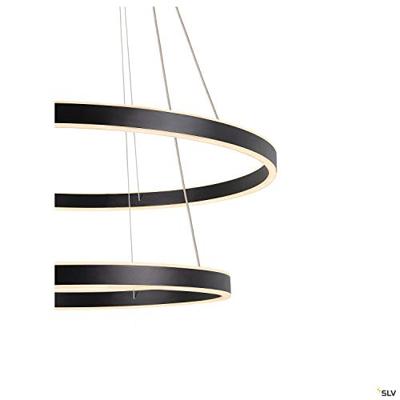 SLV ONE DOUBLE 1004767 LED-hanglamp LED vast ingebouwd 49.23 W Zwart SLV ONE DOUBLE 1004767 LED-hanglamp LED vast ingebouwd 49.23 W Zwart