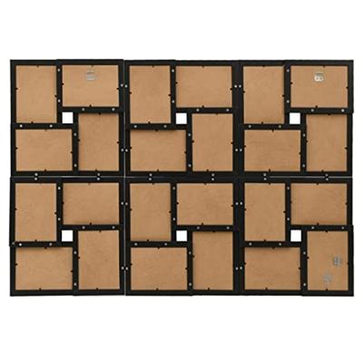 Fotolijst voor 24x(10x15 cm) foto MDF zwart