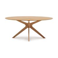 Kave Home Ovale Eettafel 'Naanim' Eiken en rubberhout, 180 x 110cm - thumbnail