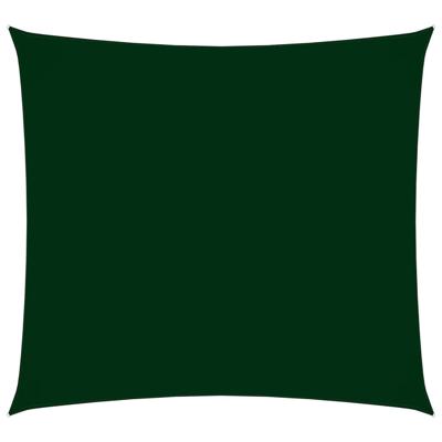 VidaXL Zonnescherm vierkant 3,6x3,6 m oxford stof donkergroen